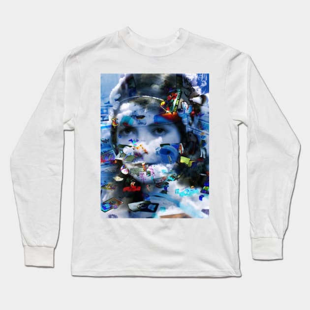 Dream Like - Surreal/Collage Art Long Sleeve T-Shirt by DIGOUTTHESKY